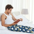 thumbnail image 5 of Hirioo Star Penguin for Men's PJ Pajama Pants Sleep Pants Men's Home Trousers with Pockets,S-3XL-X-Large, 5 of 6