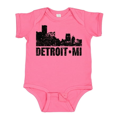

Inktastic Detroit Skyline Grunge Gift Baby Boy or Baby Girl Bodysuit