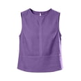 thumbnail image 4 of Wlynlyn Crop Tank Tops for Women Cotton Linen Sleeveless Shirts Loose Fitted Lightweight Comfy Beach Tees Summer Tops, 4 of 8