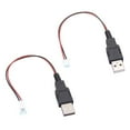 thumbnail image 4 of USB Male to XH2.54 2P Terminal Cable 2Core Power Supply Cable for Power and Signal Transmission in DIY Projects, 4 of 11