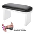 thumbnail image 3 of Reposabrazos para uñas de manicura de PU, mesa técnica para reposauñas, estación de escritorio para uso de técnico de uñas, fácil de usar , Negro negro 02, 3 of 6