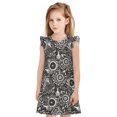 thumbnail image 1 of Fotbe Bicycles Parts Vestido de Dormir para Niñas de 3 a 10 Años, Mangas Cortas, Estilo Princesa, Pijama Camisón con Mangas Voladas-Small, 1 of 6