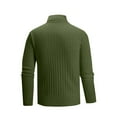 thumbnail image 5 of Yyeselk Men's Casual Slim Fit Turtleneck Pullover Sweaters Ribbed Knitted Long Sleeve High Neck Basic Sweaters Tops Green XXL, 5 of 5