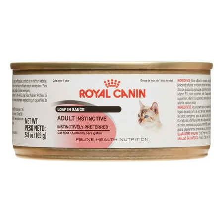Royal Canin Feline Health Nutrition Adult Instinctive Loaf in Sauce Wet Cat Food, 5.8 Oz. Can (24 Pack)