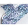 thumbnail image 3 of Floral Design Bed Runner Set, Grunge Themed Jungle Scene with Flowers and Leaves Pattern Art, Decorative Bedding Scarf & a Pillow Sham for Hotels Homes, Twin, Pale Ceil Blue Off White, by Ambesonne, 3 of 3