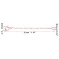 thumbnail image 2 of Uxcell 2 Inch S925 Silver Necklace Extender Gold Plated Chain Extenders Extension, Rose Gold 2 Pack, 2 of 6