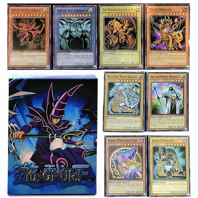 Cartas Yugioh piezas para niños, cartas de YU-GI-OH en inglés, cartas de batalla comerciales, colección de mago oscuro, juguete de Navidad, 66 Uds. Fivean unisex
