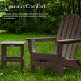 thumbnail image 5 of DuroGreen Adirondack Chairs Made With All-Weather Tangent lumber, Set of 4, Oversized, High End Classic Patio Furniture for Porch, Lawn, Deck, or Fire Pit, No Maintenance, USA Made, Chocolate, 5 of 7