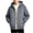 Dark Gray, variant on Txenfivo Boys Jacket with Hood, 7-17 Full Zip Warm Quilted Coat for Boys Contrast Sleeve Outerwear
