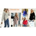 thumbnail image 6 of Fantaslook Pleated Blouses for Women Dressy Casual Long Sleeve Shirts Fall Tunic Tops, 6 of 8