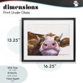 thumbnail image 4 of Stupell Industries Rustic Lodge Cute Cow Close Up Black Framed Print Under Glass, 16 x 13, by George Dyachenko, 4 of 8