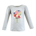 thumbnail image 6 of Hudson Baby Infant and Toddler Girl Long Sleeve T-Shirts, Wildflowers, 6-12 Months, 6 of 7