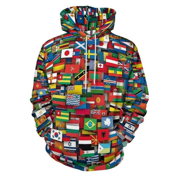 Flags Of All Countries Of The World Men's Women New Sweatshirt Hoodie Men's Plus Size Sweatshirt Hooded Sweatshirt 3d Printed Street Men's Cloth
