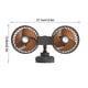 thumbnail image 3 of Xihbxyly Ofertas del Prime Day Ventilación en coche y cabezal ajustable 360°, ventilador en motos, ventilador en vehículo en bajo ruido para coche, 3 of 7