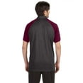 thumbnail image 3 of All Sport M1829 Men's Performance Raglan Polo, 3 of 3