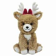 Warmies CPREI2 Microwavable French Lavender Scented Plush Red Bow Reindeer