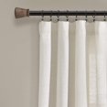 thumbnail image 2 of ZMLEVE Linen Button Window Curtain Single Panel, 95"L x 40"W, Off White, 2 of 7