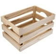 thumbnail image 5 of VERDANVERSE 2pcs Rectangular Wood Crate for Home Organization Khaki Premium Wooden Material, 5 of 8