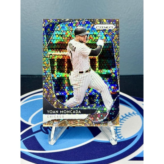 2020 Panini Prizm Bronze Donut Circles Yoan Moncada #208 SN Chicago White Sox Baseball Card