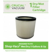 Shop-Vac Dry/Wet Cartridge Filter, Part # 90304