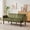 Green, variant on Kicctian Convertible Futon Sofa Bed – 75.5" 3-Seater Linen Couch with Adjustable Backrest, Space-Saving Sleeper for Living Room, Bedroom,Grey