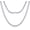 16 inches 4mm, variant on Tennis Necklace for Women and Men 4/ 5mm 1 Row Prong-Setting Stainless Steel Tennis Chain 5A+ Cubic Zirconia Iced Out Chain Never Fade Diamond Necklace or Bracelet -with Gift Box