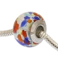 thumbnail image 3 of GlassOfVenice Murano Glass Silver Multicolor Confetti Charm Bead, 3 of 6