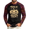 thumbnail image 2 of Halloween Long Sleeve Sweatshirts for Men Spooky Ghost Witch Pumpkin Graphic Crewneck Sweatshirts for Holiday Streetwear, 2 of 5