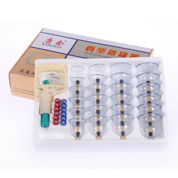 Vogacara Vacuum Cupping Set Muscle Soreness Pain Anti Cellulite Kits Suction Relief Protección de la piel 24 latas con porros
