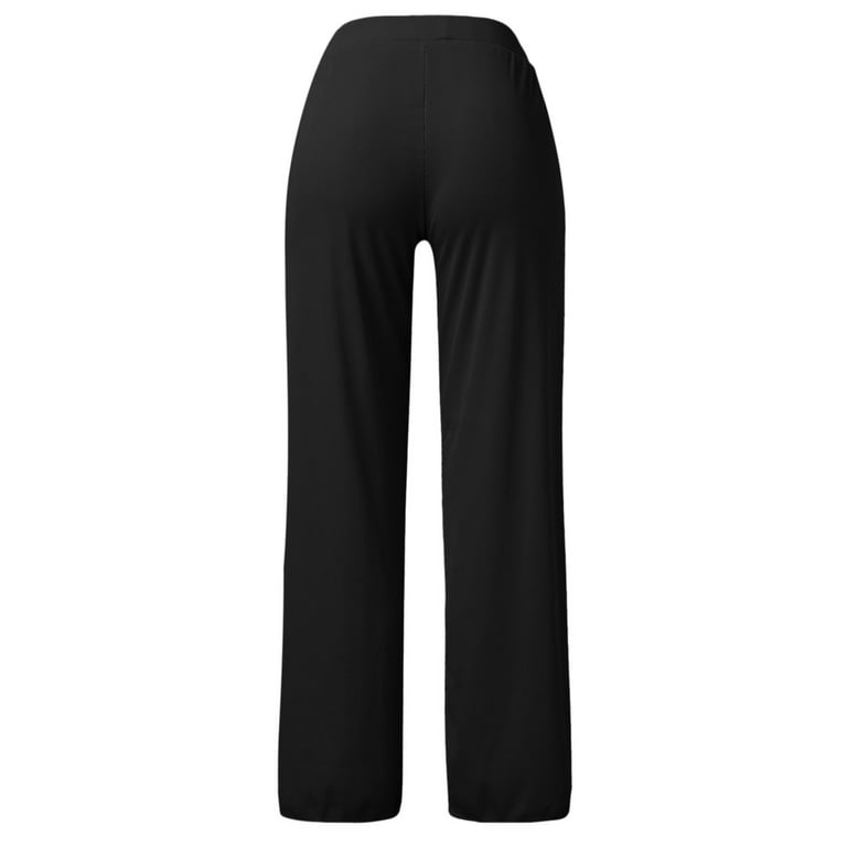 Buy Plus Size Black Rayon Straight Parallel Pants Online - Shop for W