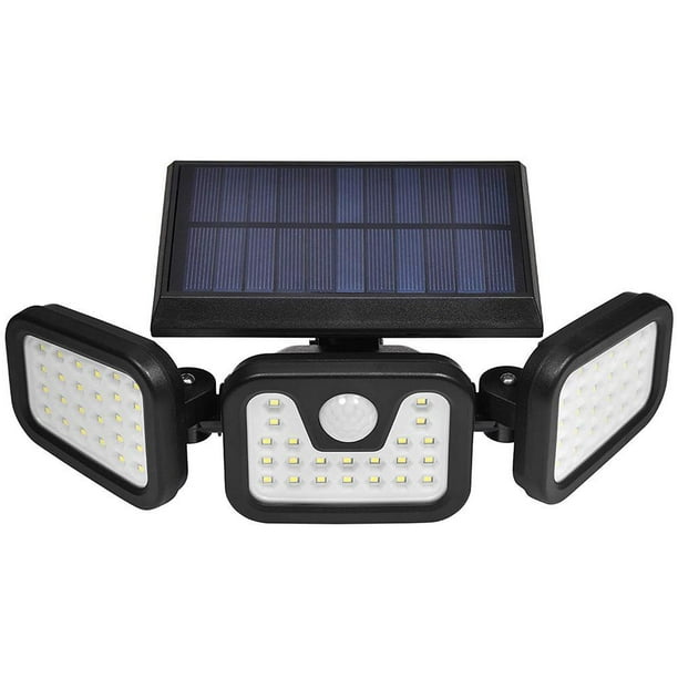 Luz Solar Para Exteriores 360 Grados Ajustable 6500K Led Luces Solares Detector De Movimiento Luz De Seguridad Solar Para Exteriores Para Entrada Garaje Patio Eigraketly HA036054-00