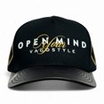 thumbnail image 2 of VAGO OPEN YOUR MIND Gorra Visera Curva Negra Imitación Piel, 2 of 4