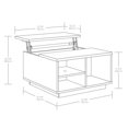 thumbnail image 3 of Pemberly Row Engineered Wood Lift Top Coffee Table in Ashen Oak, 3 of 17