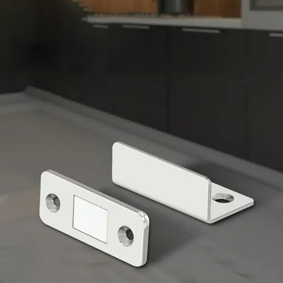 Comefolife Cabinet Magnets Ultra Thin Invisible Stainless Steel Strong Magnetic Door Catch Heavy Duty Concealed Self-Adhesive Stick on Drawer Magnets for Cupboard Wardrobe Closet (Black)