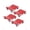 Red 4 PCS, variant on Anoncndin Car Dolly Set of 4, 6000 LBS Capacity Heavy Duty Wheel Dolly with 360° Rotational Wheels, Universal Tire Cart for Moving Cars, Trucks, Motorcycles & Boats