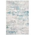 thumbnail image 3 of SAFAVIEH Amalfi Cian Distressed Area Rug, Cream/Turquoise, 5'3" x 7'6", 3 of 12