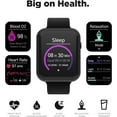 thumbnail image 3 of iTouch Air 4 Smartwatch, 46mm Black Case with Black Silicone Band, 3 of 6