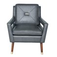 thumbnail image 1 of Chaise d'Appoint Moderne du Milieu du Siècle en Gris Anthracite, 1 of 2