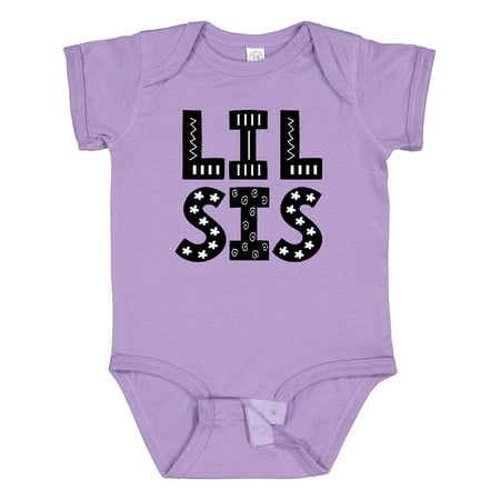

Inktastic Little Sister Girl Clothes Outfit Gift Baby Girl Bodysuit