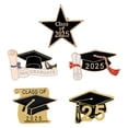 thumbnail image 2 of GOOHOCHY 5 uds sombrero de mujer Pin de solapa de graduación para la temporada de graduación broches y pines de gorro de graduación negro para mujer, 2 of 8