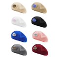 thumbnail image 4 of YOTMKGDO barettedame Wool French Beret Hat Solid Color Beret Cap for Women Girls Beret Hat Elegant Beanie Hats winter hats for women beret femme carhartt beanie gorro invierno | Pink, 4 of 4