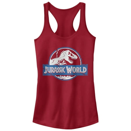 - Jurassic World: Fallen Kingdom Juniors' Cracked Logo Racerback Tank Top