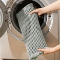 thumbnail image 6 of REGALWOVEN Waffle Tassels Bathroom Mat Soft Absorbent Laundry Room Washable Thick Bath Rugs Bohemia Home Gifts Grey 24" x 36", 6 of 7