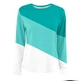 thumbnail image 4 of Lindreshi Long Sleeve Shirts for Women Women's Solid Round-Neck Long Sleeve Top, 4 of 4