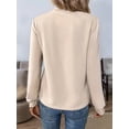 thumbnail image 4 of Female Bow-Knot Tie Neck Blouse Long Sleeve Shirt Color L, 4 of 9