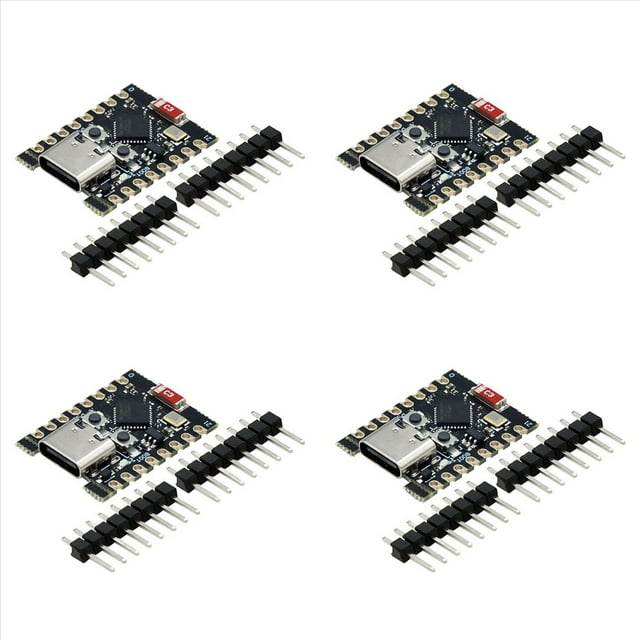 4X Placa de Desarrollo ESP32-C3 ESP32 Mini WiFi Placa de Desarrollo Bluetooth Fácil Expansión y Flexibilidad de Fuente de Alimentación
