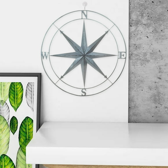 QUMIIRITY Colgante De Pared En Hierro Con De Brújula En Color Para Hogar