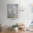 thumbnail image 4 of Bathroom Decor Wall Art Dragonfly Daisy flowers Canvas Modern Floral Painting Giclee Matte Prints Home Decor For Bedroom Living Room Bathroom Kitchen 12x16 Inch, 4 of 6