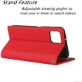 thumbnail image 4 of AmPm Premium Leather case for iPhone Xs max Wallet Magnetic Flip Cover case with Card Slot TPU Shockproof Stand Genuine Leather case with Lanyard Compatible with iPhone Xs max - Red, 4 of 8