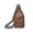 Coffee, variant on QTOCIO Soft Leather Chest Bag Shoulder Fashion Backpack Vintage Chest Casual Bag Crossbody Bag